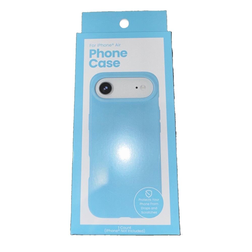 For iPhone Air Blue TPU Protective Phone Case Slim Shockproof Cover New